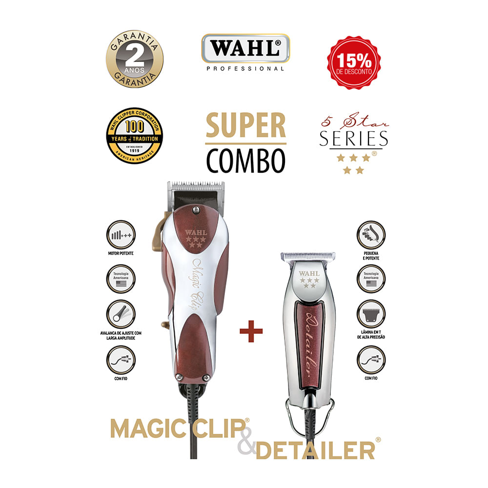 combo wahl magic clip e detailer